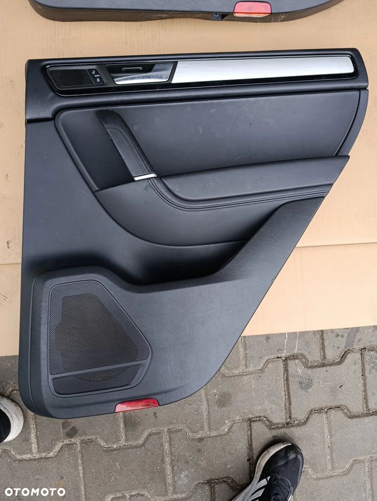 VW TOUAREG II 2 7P FOTELE SIEDZENIA BOCZKI KOMPLET GRZANE PÓŁSKÓRA EUROPA - 16