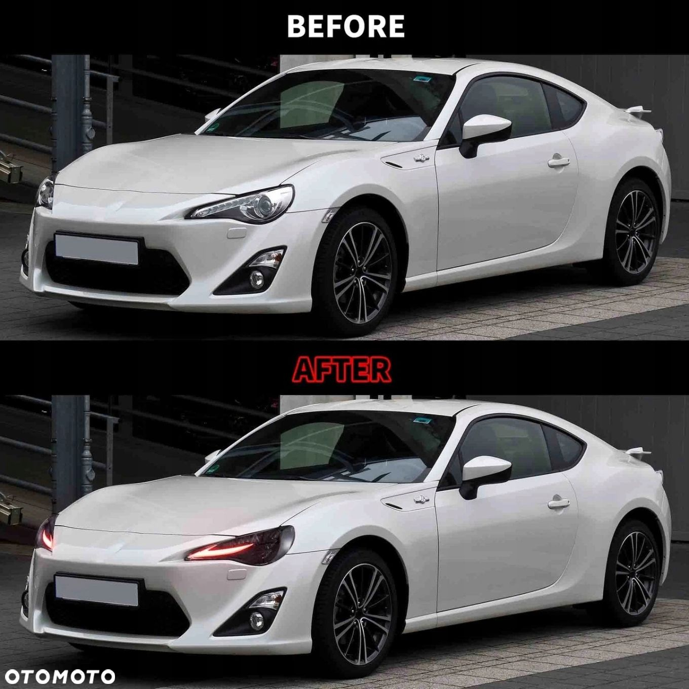 Reflektory Lampy kpl Full Led Neon Tuning RGB Toyota GT86 Gt-86 Frz Brz - 11