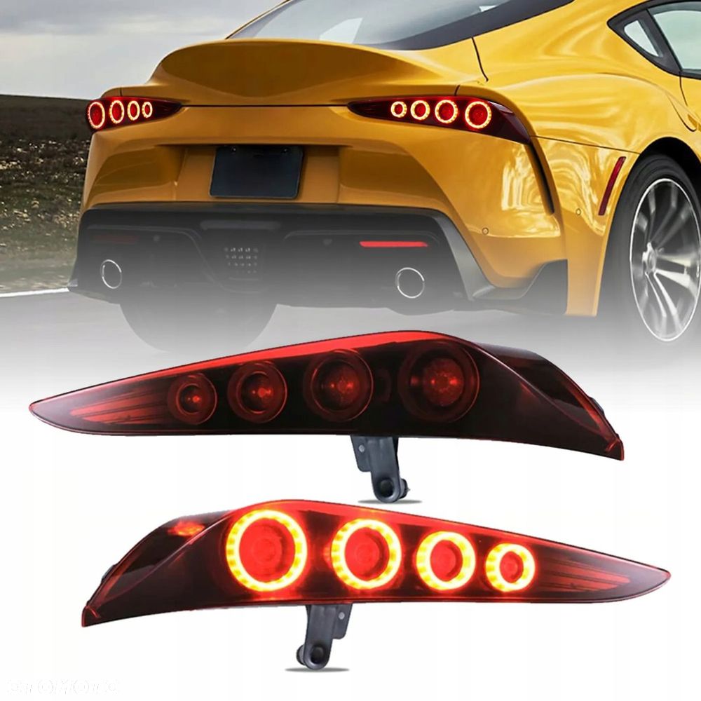 Lampy tyl ne kpl Vland Led Neon Tuning Red Toyota GR Supra V 5 a90 19- z24 - 1