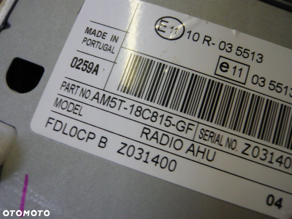 radio cd am5t-18c815-gf ford c-max mk2 - 2