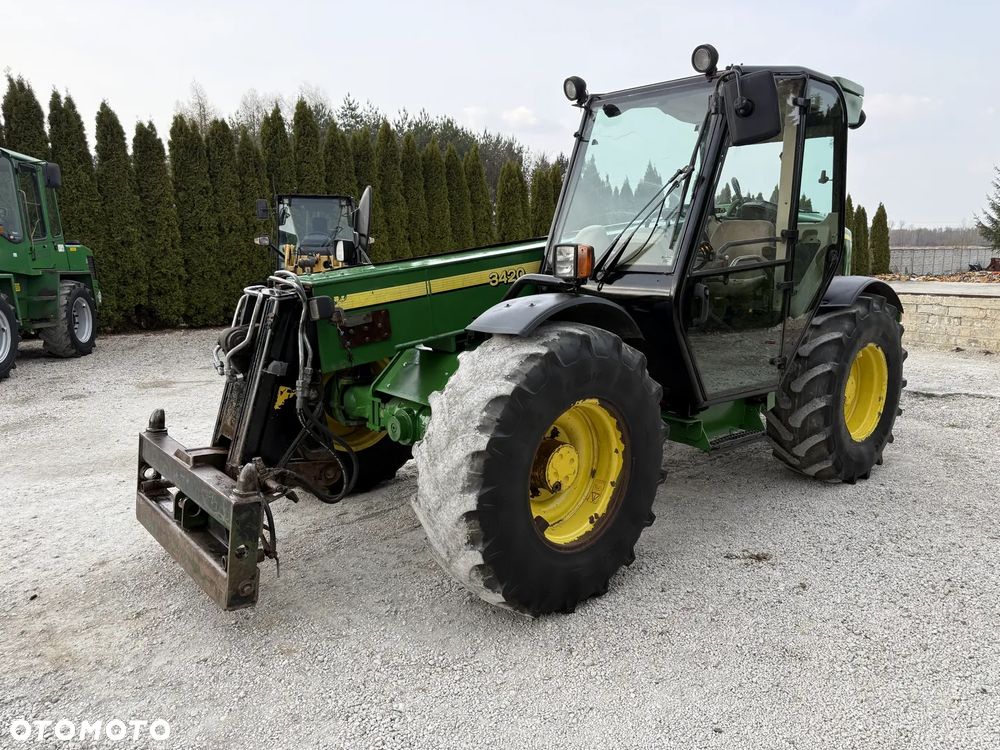 John Deere 3420 / TELESKOPOWA / 7 METRÓW / SZYBKA I MOCNA / BEZ DPF I ADBLUE / SPROWADZONA Z NIEMIEC / ŁADNIE UTRZYMANA / ORYGINAŁ / KLIMA / 33.7 26.6 42.7 38.7 531-70 532-70 735 741 634 3400 - 15