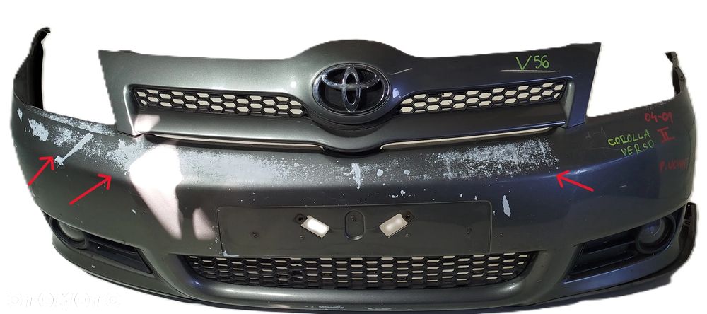 zderzak przedni przód grill TOYOTA COROLLA VERSO 04-08 - 1