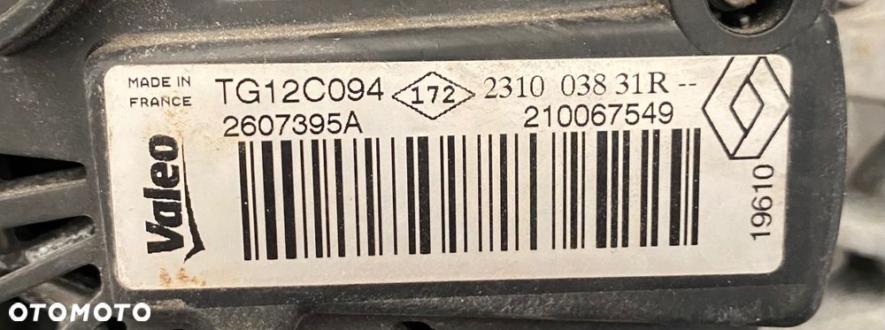 DACIA DUSTER 1 I   1.5 DCI  Logan Sandero 2 II DOKKER LODGY ALTERNATOR DASTER RENAULT SCENIC II THALIA LOGAN 231003831R  TG12C094  2607395A Renault - 7