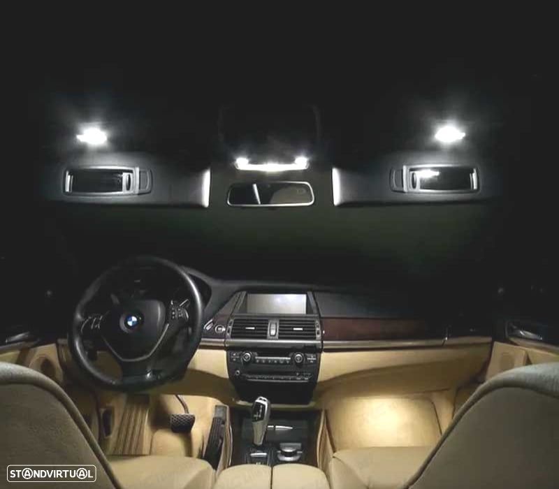 KIT COMPLETO 23 LAMPADAS LED INTERIOR PARA BMW X5 E70 M XDRIVE 30I XDRIVE30I M XDRIVE35D 35I 48I 50I - 6