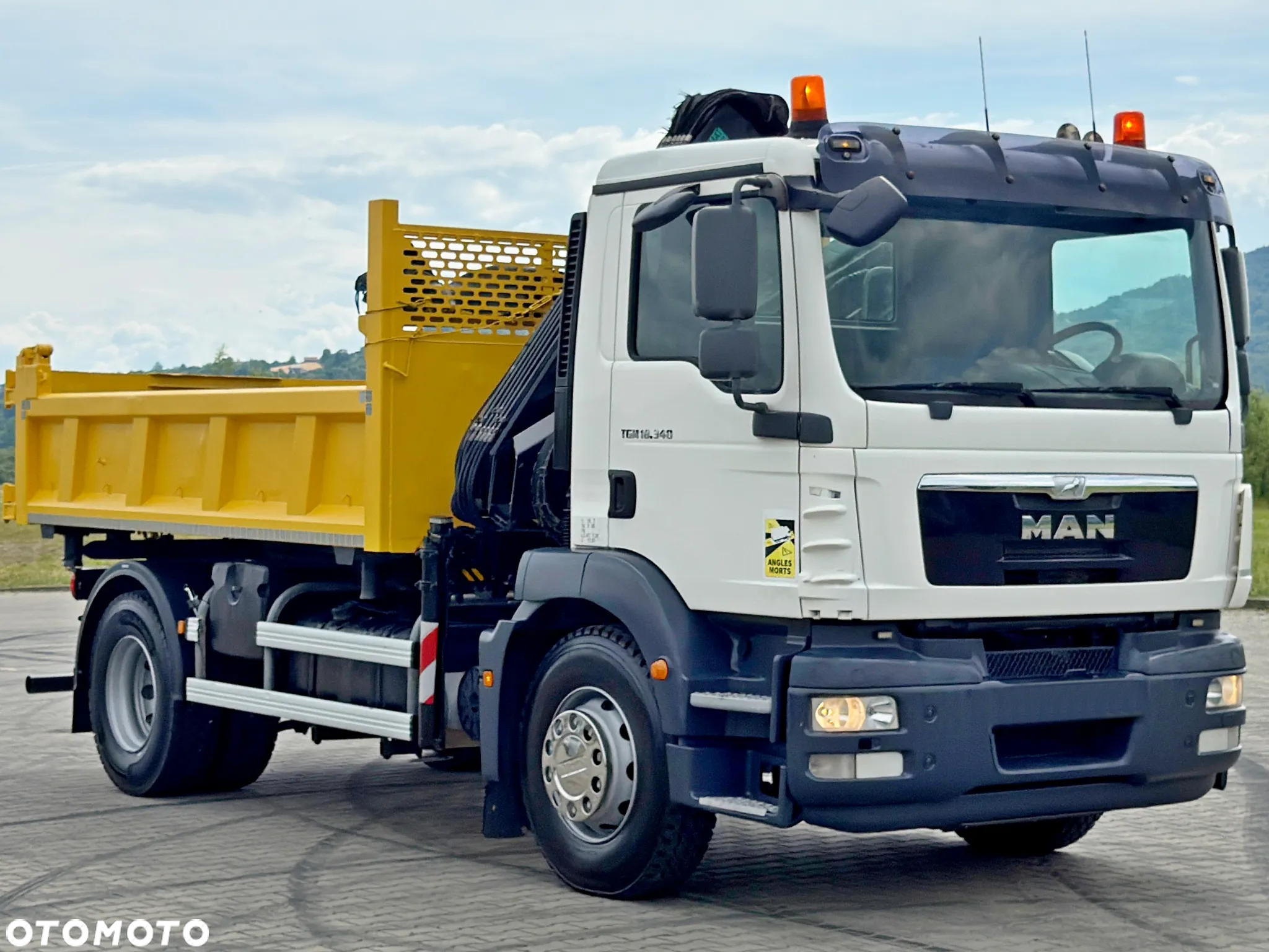 MAN TGM 18.340 WYWROTKA 4,05 m* HIAB 111 B-2 HIDUO/PILOT - 4