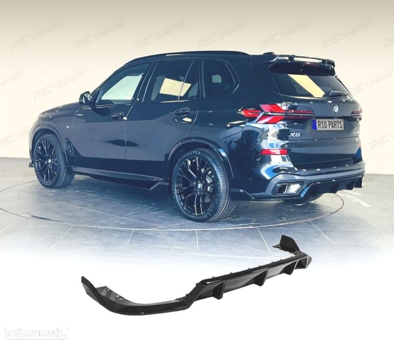 DIFUSOR BMW X5 G05 23- LOOK BLACK KGNIHT PRETO BRILHANTE - 1