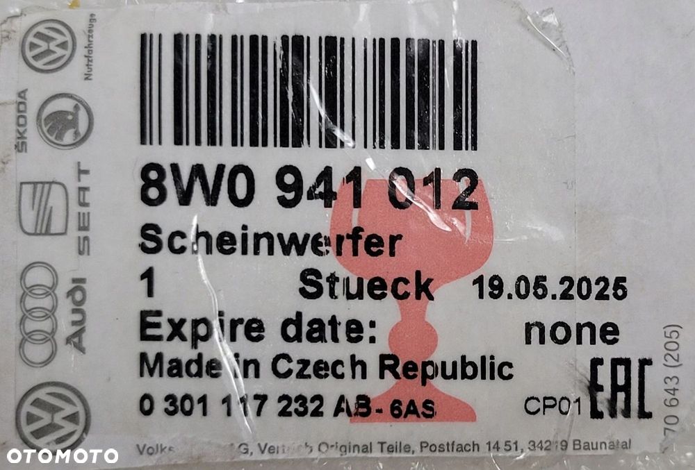 LAMPA PRAWA PRZEDNIA PRZÓD AUDI A4 B9 V 8W0 FULL LED LIFT 2019- 8W0941012 - 13