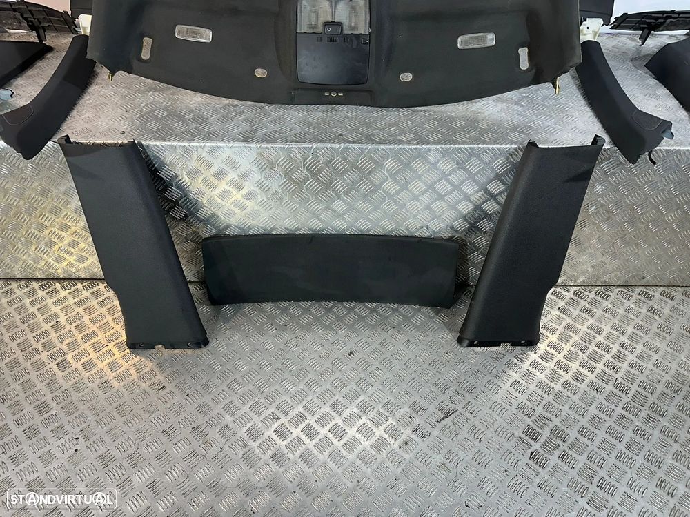 .Conjunto Interior Tecto Cúpula Preto Original Audi A3 8P Sline 5 Portas 2003 - 2013 - 8