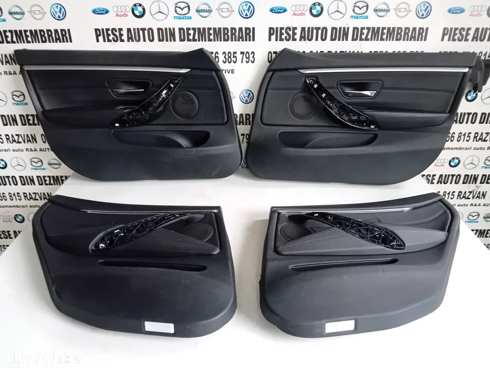 Tapiterie Fete Fata Usa Din Piele Cu Lumini Ambientale Bmw Seria 4 F36 Volan Stanga Fata Spate - 1