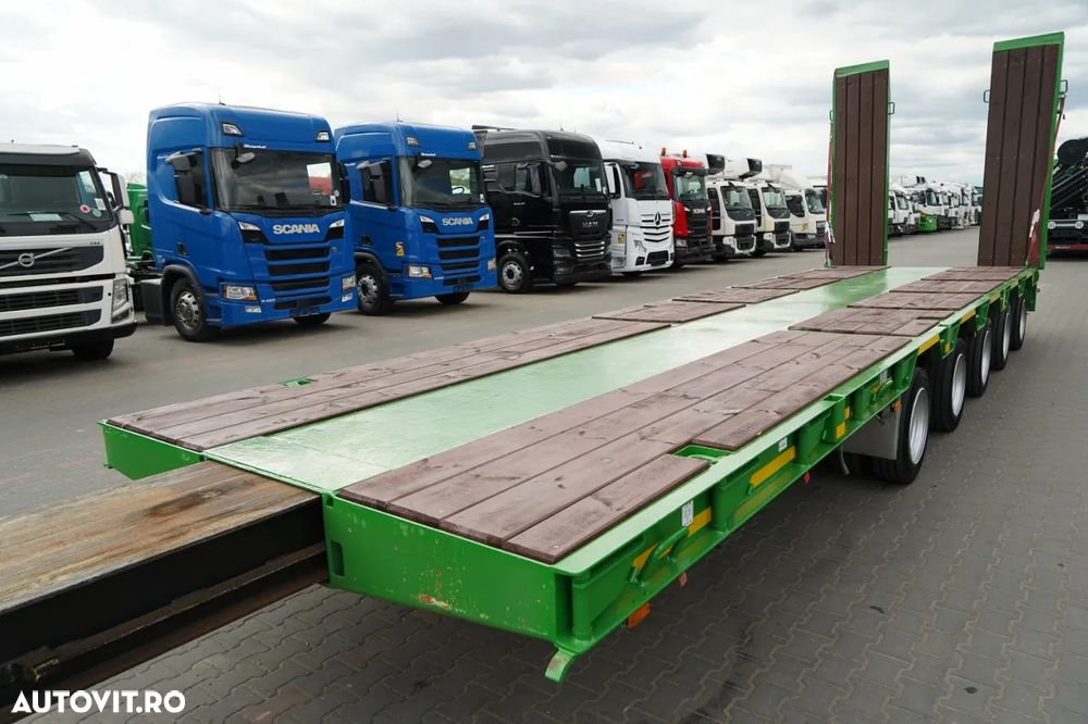 Goldhofer / REMORCĂ JOSĂ / EXTENSIBILĂ / REMORCĂ AUTO / 29 M / 5 AXE / AXE DE DIRECȚIE - 11