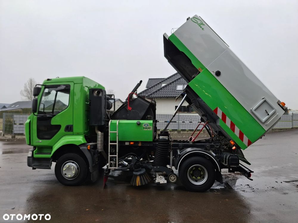 Renault Midlum 220 Zamiatarka Johnston SEMAT Szczotki L/R Obie Strony Dodatkowy SIlnik W Zabudowie Klimatyzacja EUnited PM10 - 22