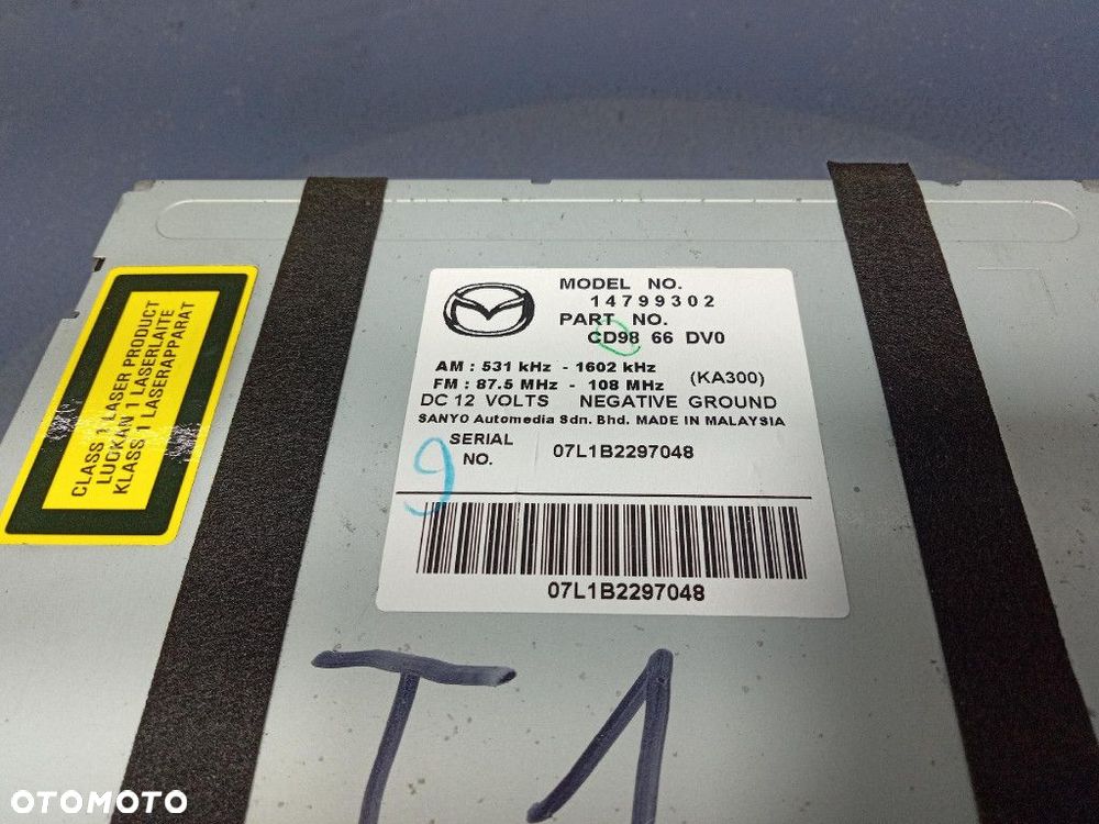 MAZDA 5 I CR LIFT 08- RADIO NAWIGACJA CD9866DV0 - 8