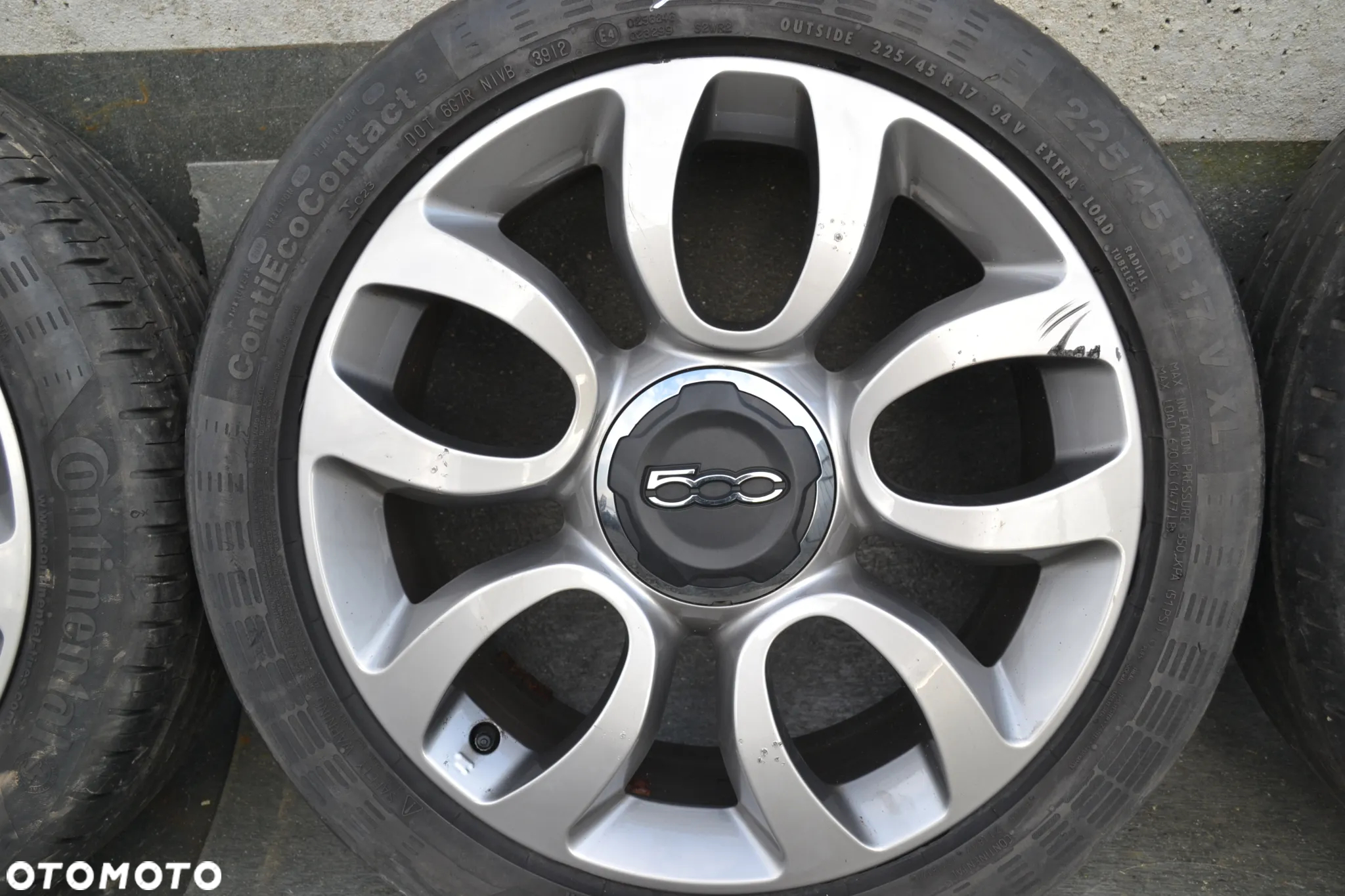 FIAT 500 500L ALUFELGI FELGI ALUMINIOWE OPONY 7x17 ET41 5x98 - 4