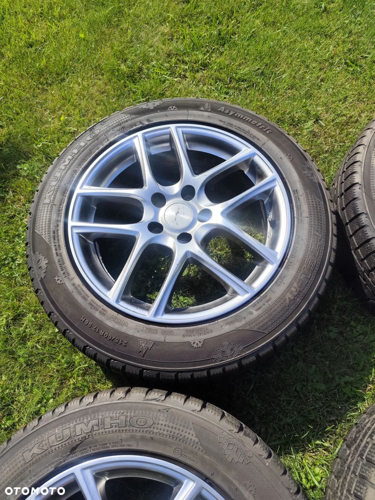 Felgi Aluminiowe Z Oponami Zimowymi VW Audi Skoda 5*112 Et 40 Rozmiar 215/60R17 - 3