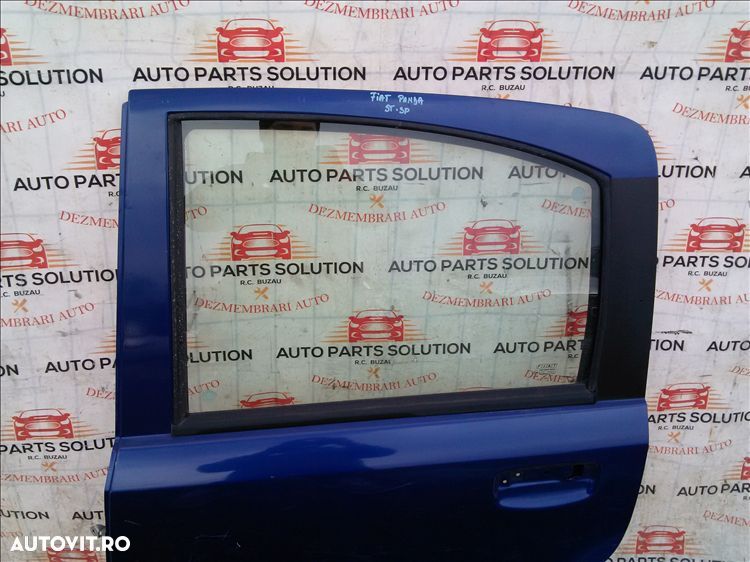geam usa stanga spate fiat panda - 1