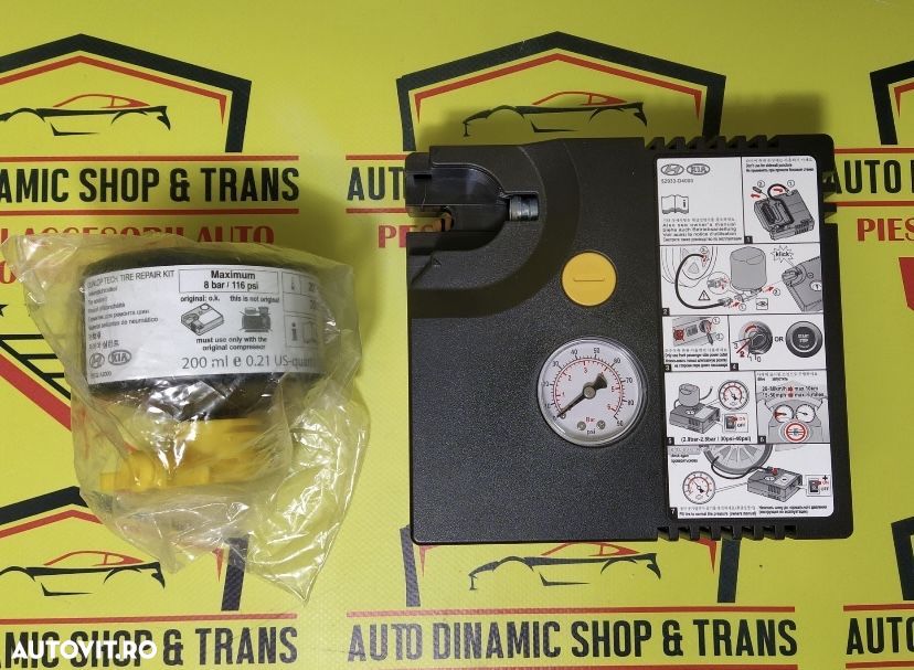 Compresor auto umflat roti kit pana original Hyundai- Kia + husa 120W - 3