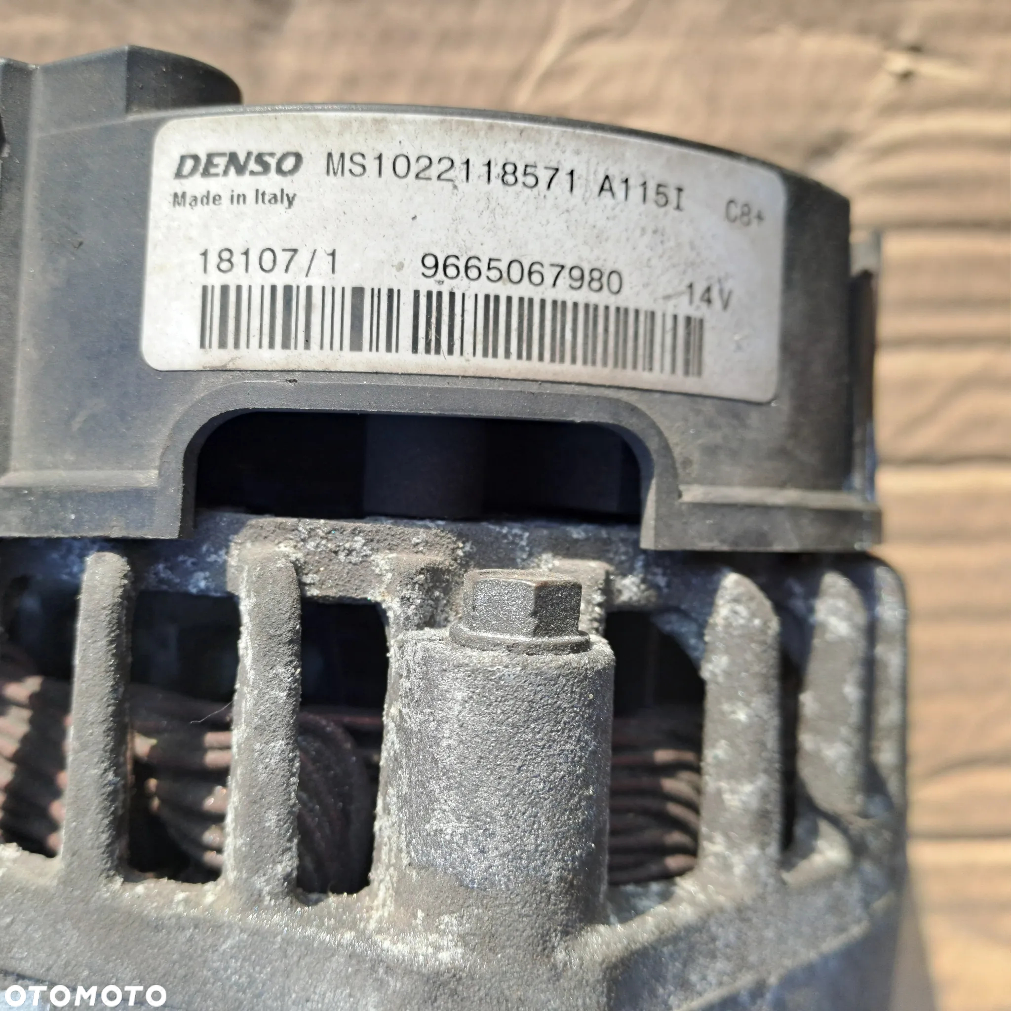 Alternator Peugeot 207 1.4 benzyna 9665067980 Denso - 11