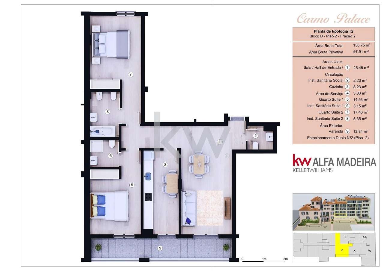 Apartamento T2 | Funchal | Madeira Island - Grande imagem: 2/39