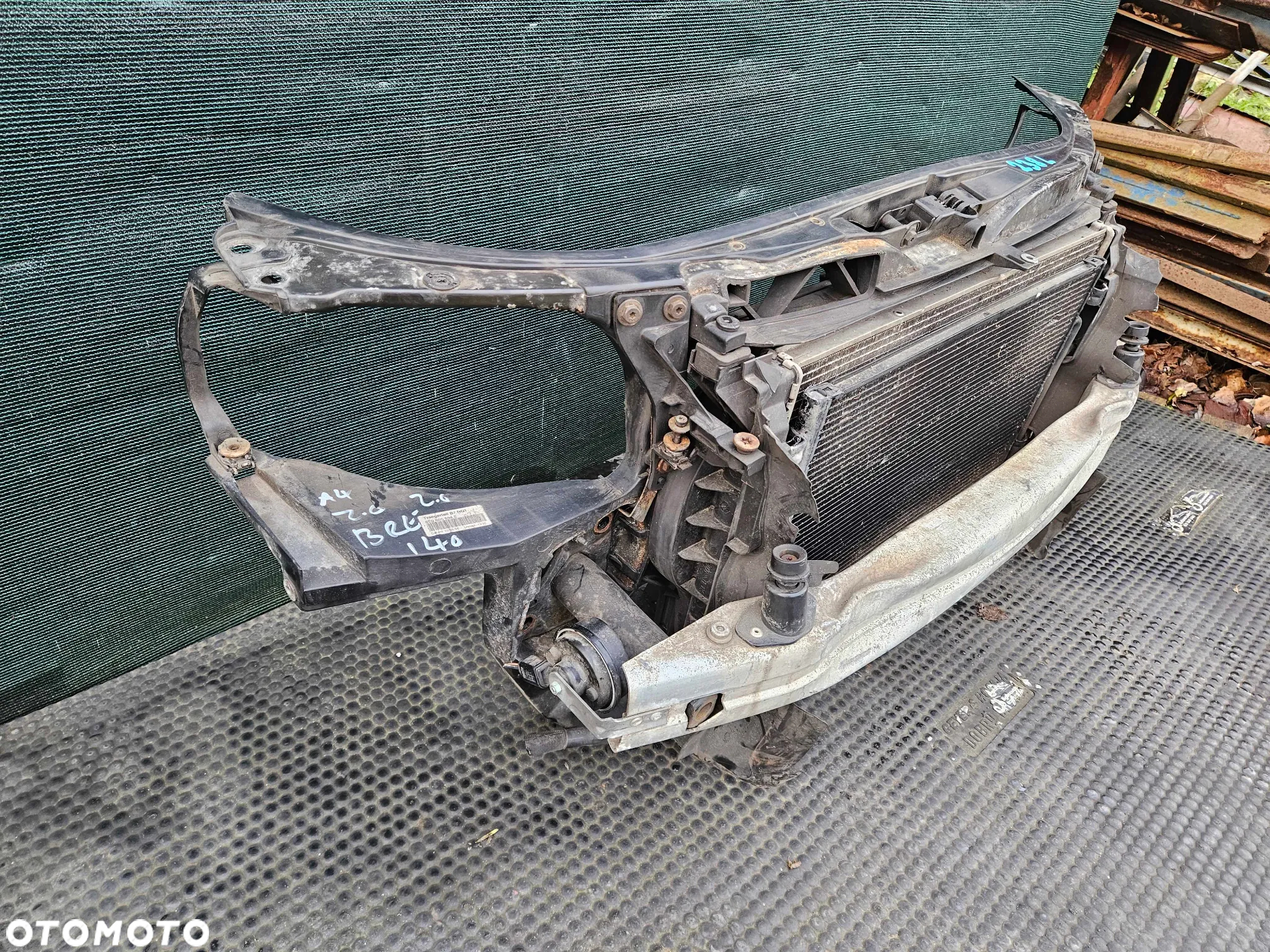 Pas Przedni 8E0805594E Wzmocnienie Czołowe Belka Zderzaka Chłodnice Wentylator 2.0 TDI 140KM AUDI A4 B7 - 4