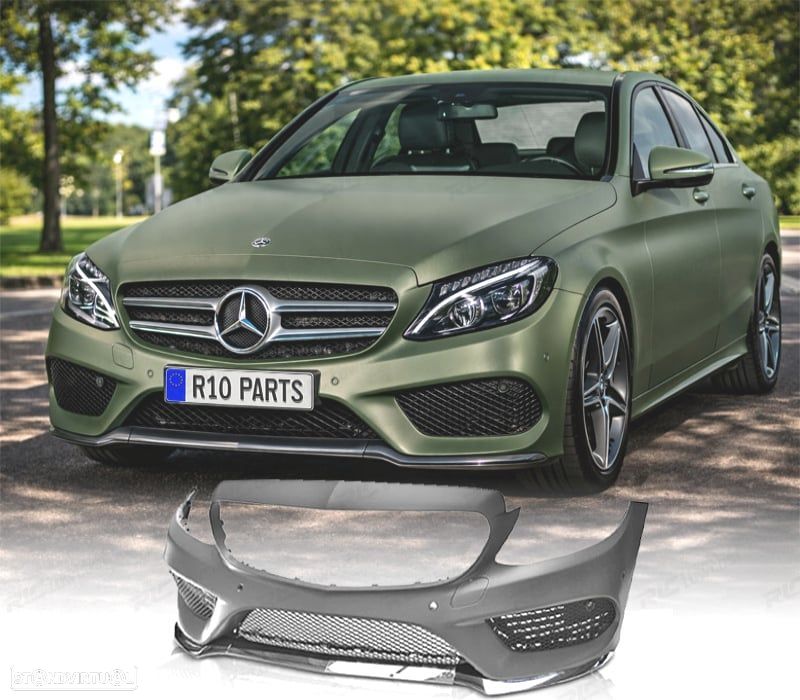 PARA-CHOQUES FRONTAL MERCEDES CLASE C W205 14-18 LOOK AMG PDC - 1