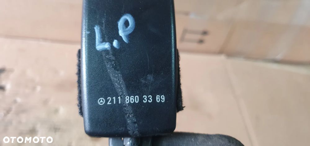 Zapinka pasa lewy przód przednia lewa kierowcy Mercedes E-Klasa W211 2118603369 - 6