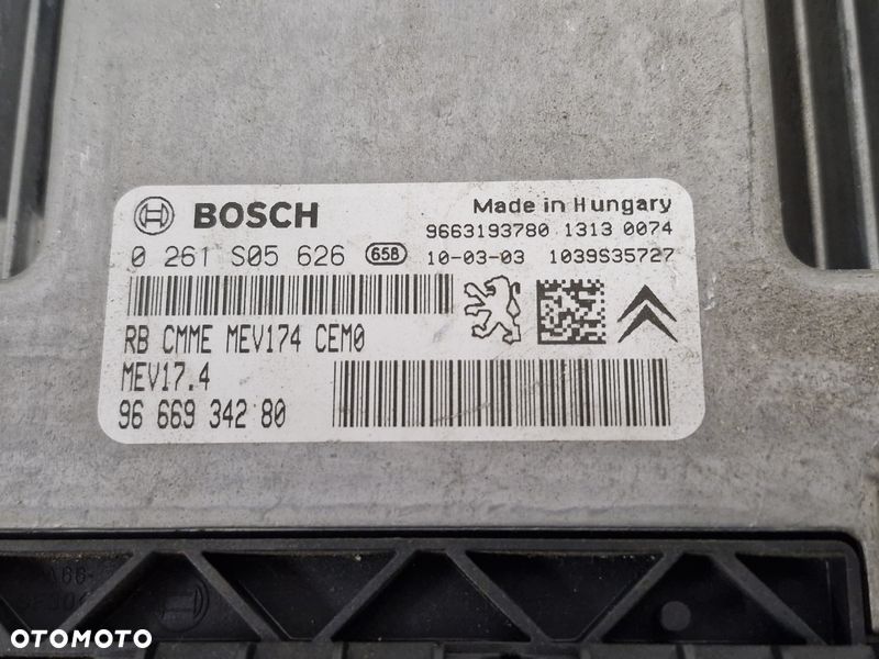 CITROEN C4 GRAND PICASSO KOMPUTER STEROWNIK SILNIKA 9666934280 - 2