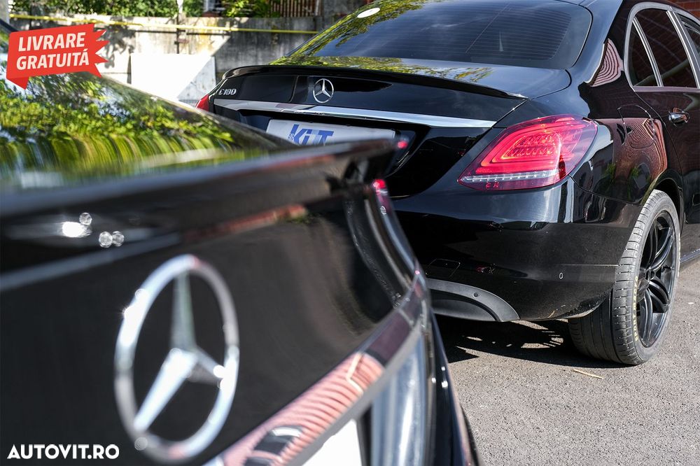 Eleron Portbagaj Mercedes C-Class W205 (2014-2020) Design Negru Lucios- livrare gratuita - 11