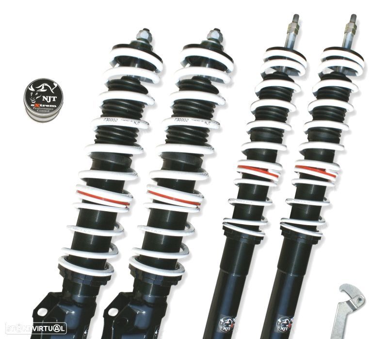 KIT SUSPENSÃO REGULÁVEL NJT EXTREM VOLKSWAGEN GOLF MK4 CABRIO 97-03 - 1
