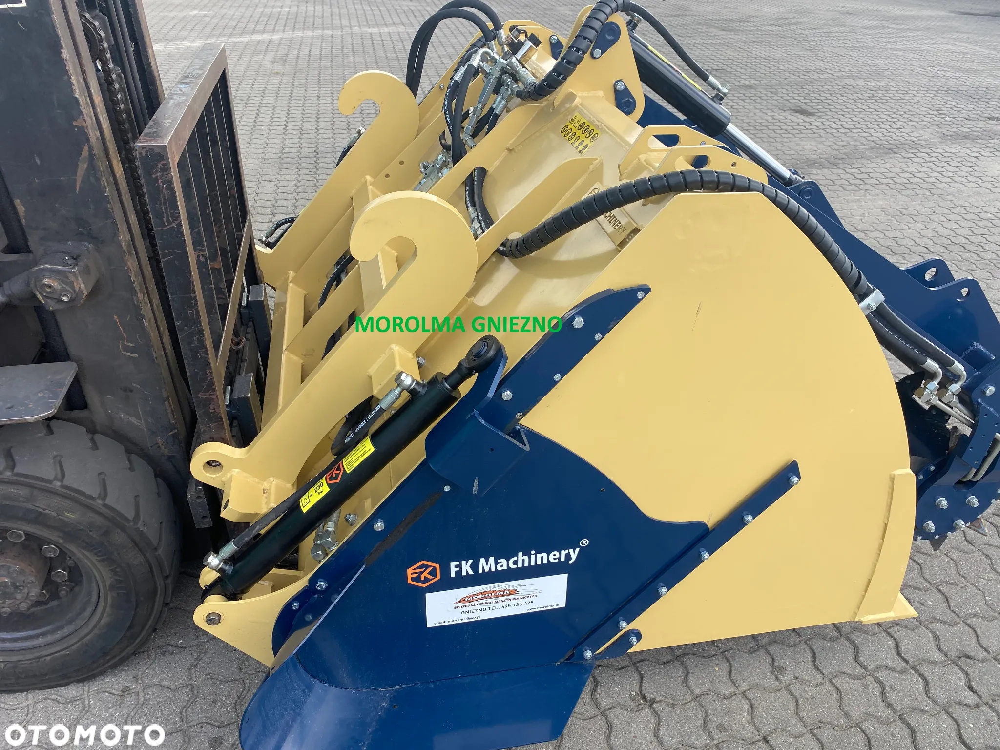 Szufla (łyżka) ślimakowa objętościowa z frezem hydraulicznym i nożami dokręcanymi KOŁASZEWSKI moc. JCB Q-Fit ( 2 silniki ) - 12