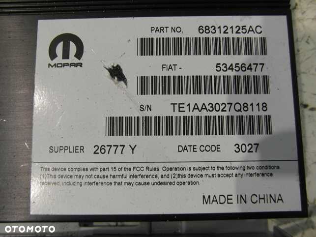JEEP COMPASS II 17- WZMACNIACZ 68312125AC - 3