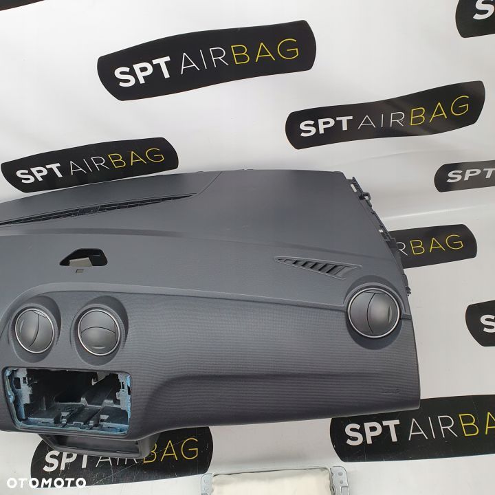 SEAT IBIZA 4 BGX DESKA ROZDZIELCZA KONSOLA KOKPIT PULPIT PODUSZKI AIRBAG AIR BAG PASY KIT SET - 4