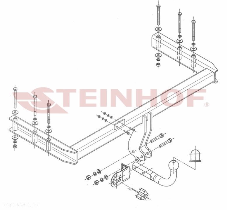 Hak holowniczy + MODUŁ 7 PIN do Audi Q5 (8R) od 2008 do 2016 - 2