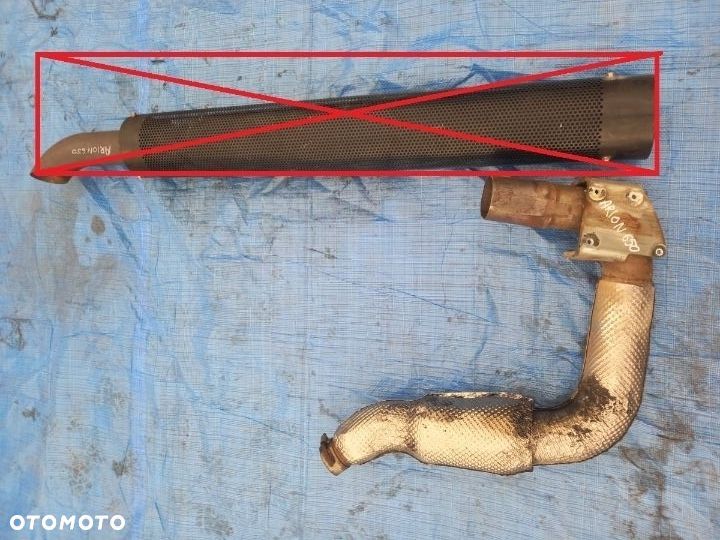 Kolanko tłumika wydech końcowy Claas Ares Axion Arion 530 540 550 620 630 640 650 - 1