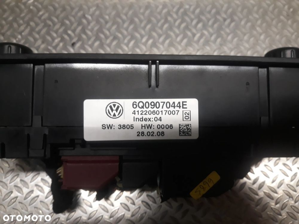 PANEL KLIMATYZACJI VOLKSWAGEN POLO IV 9N LIFT  6Q0907044E - 2