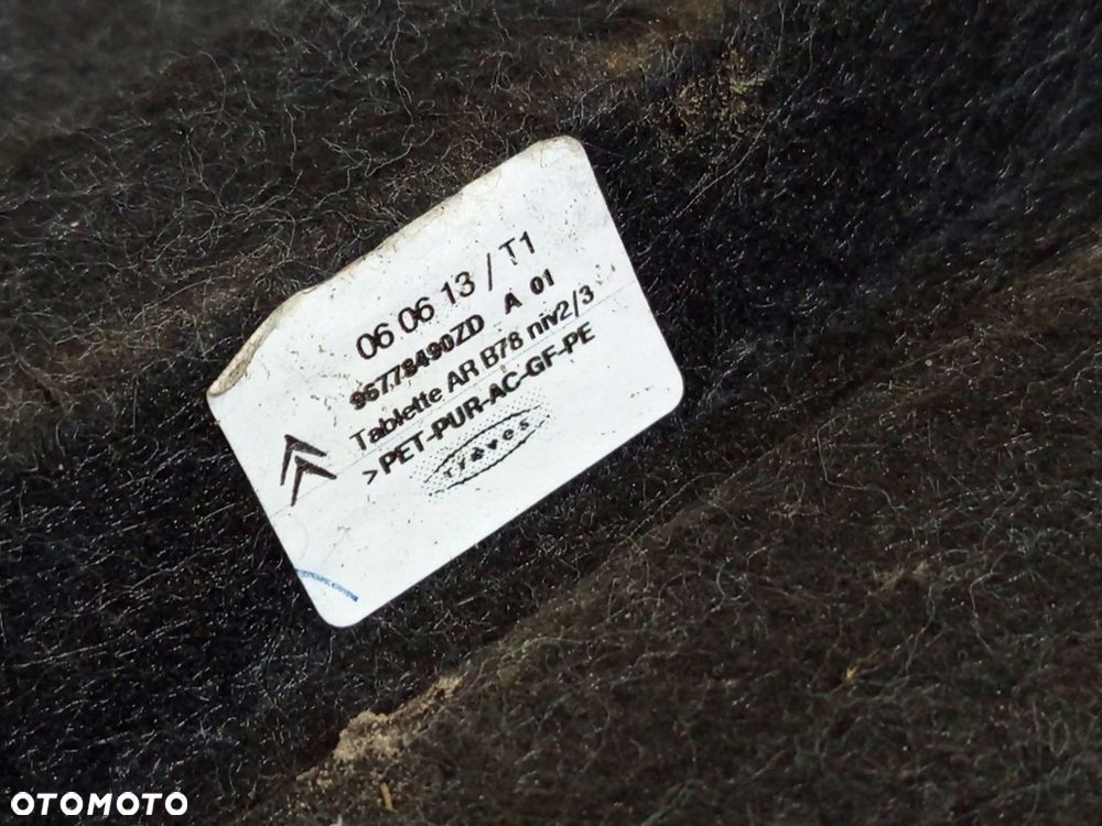 PÓŁKA BAGAŻNIKA TYŁ TYLNA CITROEN C4 PICASSO II 96778490ZD - 5