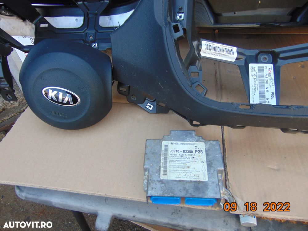 Plansa Bord Kia Soul 2013-2021 kit airbag sofer pasager modul airbag-uri dezmembrez - 8
