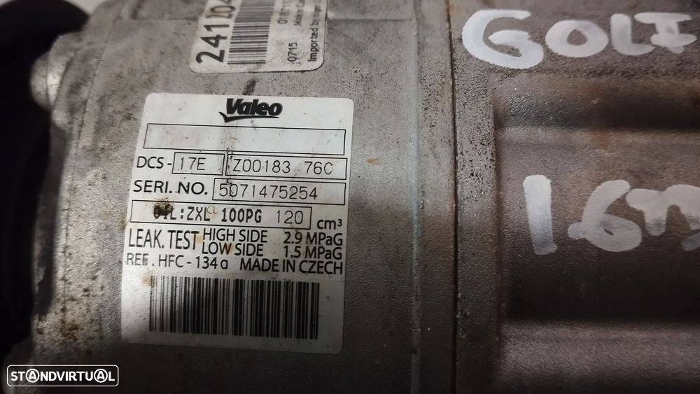 COMPRESSOR AC VOLKSWAGEN GOLF VI 1.6TDI - 2