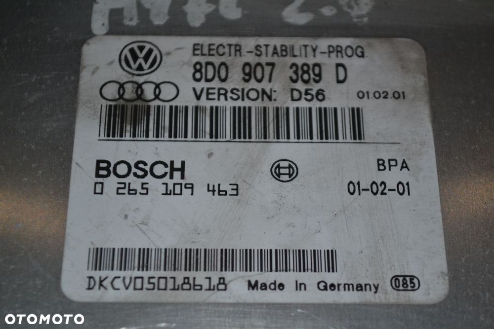 VW AUDI STEROWNIK ESP 8D0907389D 0265109463 - 2