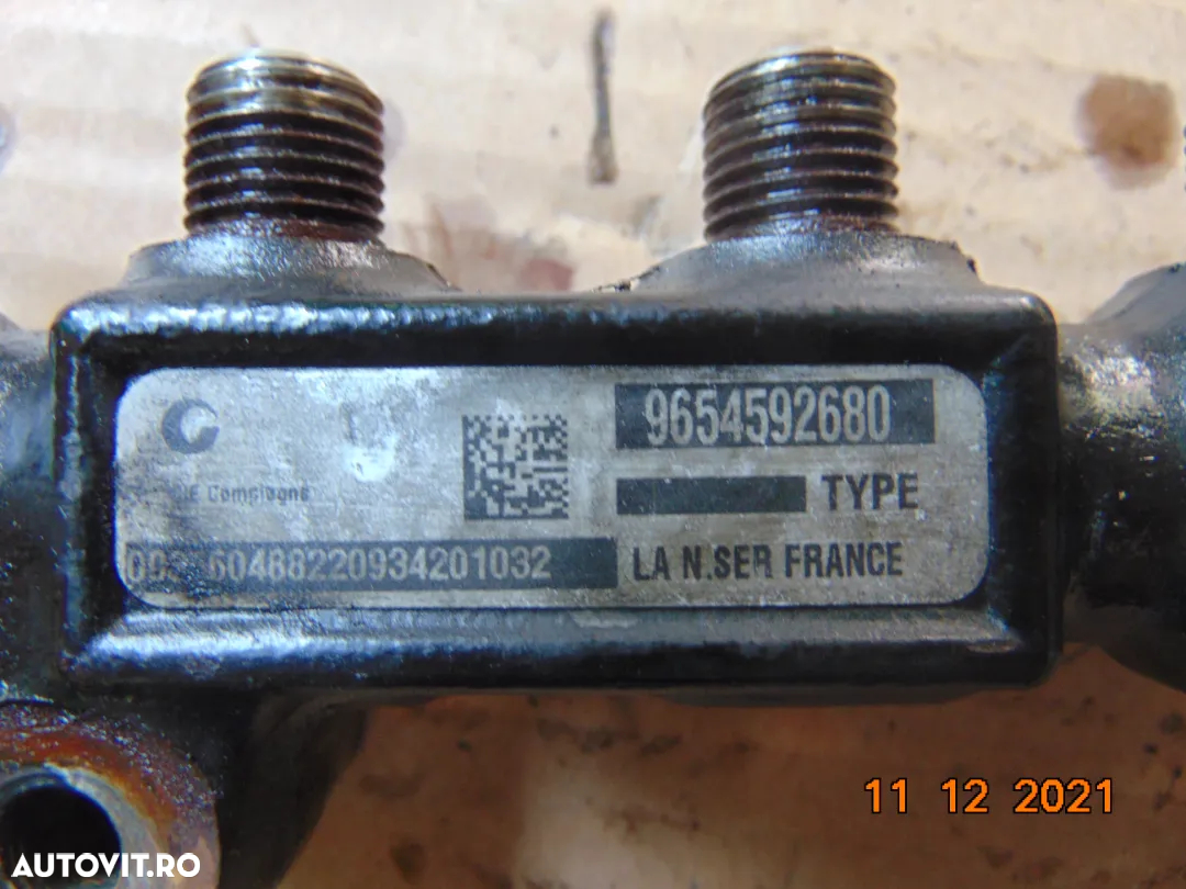 Rampa injectoare Citroen c3 picasso 1.6hdi c4 berlingo 407 peugeot partner 206 307 - 2