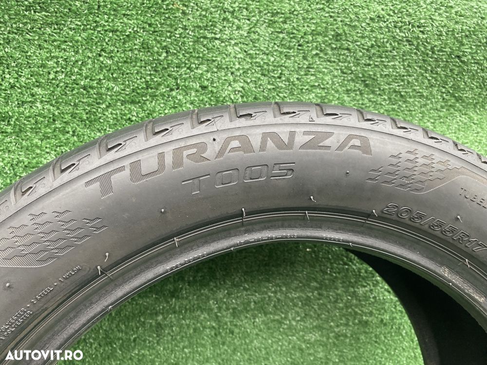 Set 2 anvelope vară Bridgestone Turanza T005 205 55 17 MODot3622 3,8mm - 5
