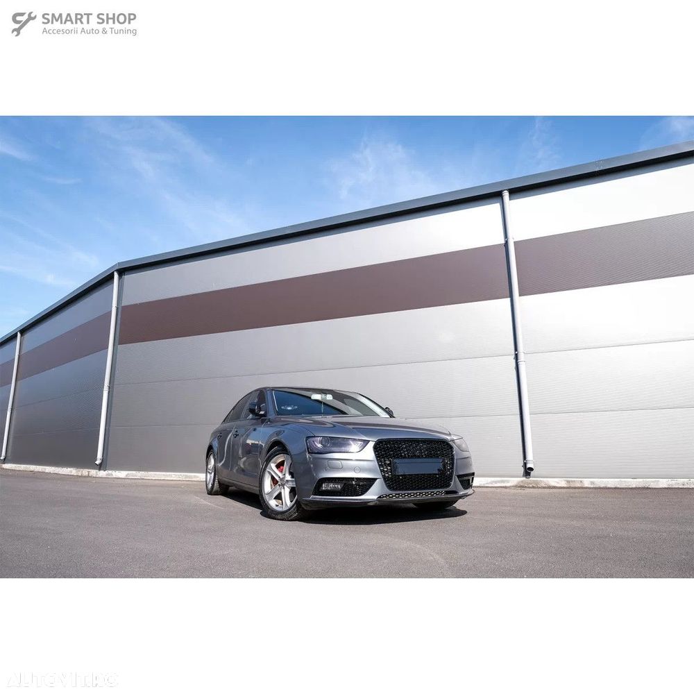 Grila Centrala AUDI A4 B8 Facelift (2012-2015) RS Design Negru Lucios - 5