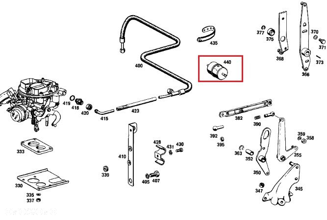 MERCEDES W169 W202 W124 W210 CLK SL Filtr Paliwa - 2