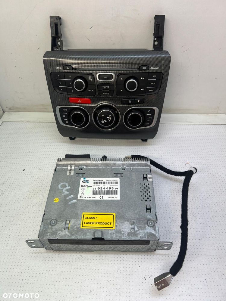 Radio panel klimatyzacji radia citroen c4 II DS4 9803449380 9666027577