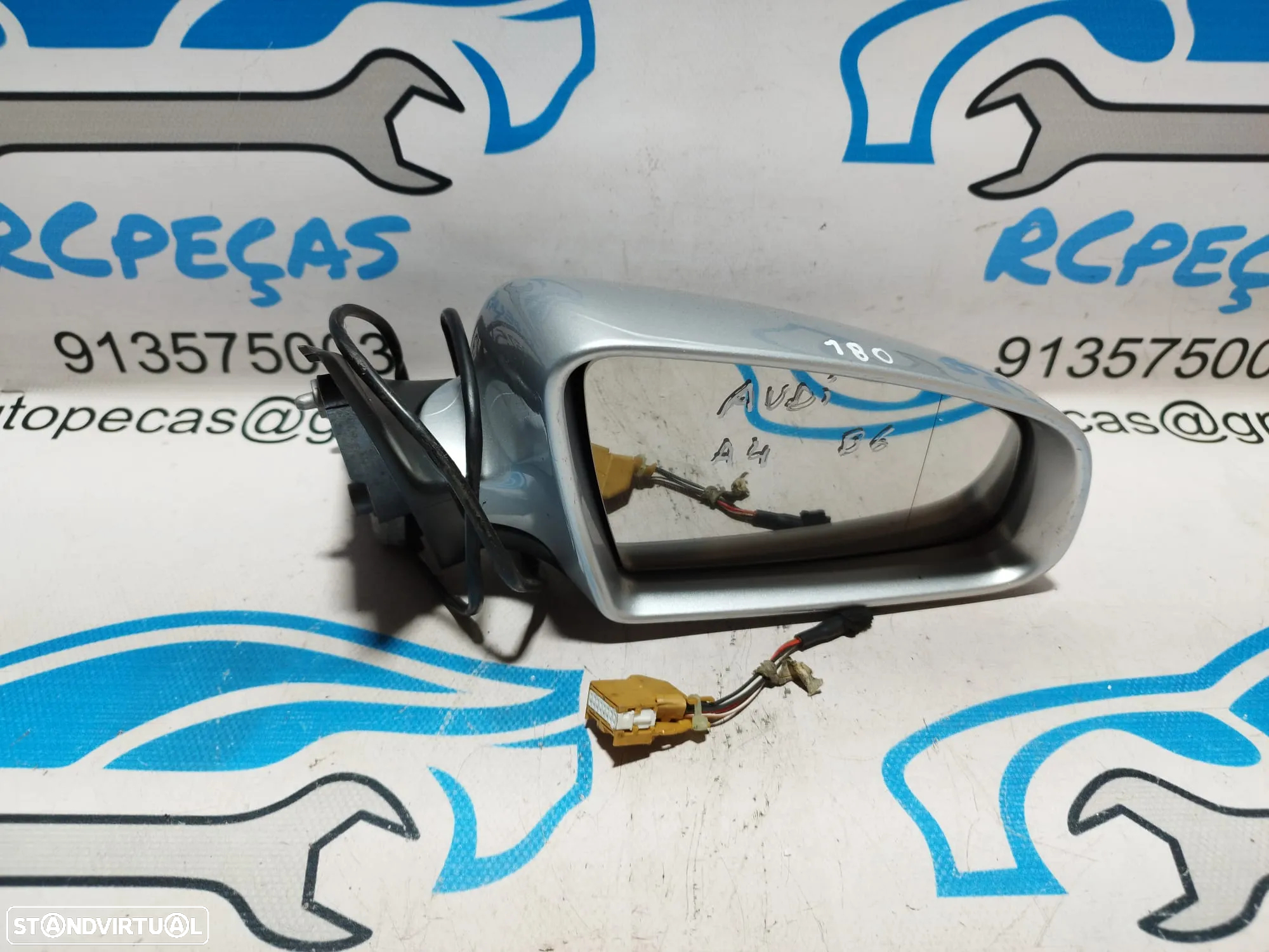 ESPELHO RETROVISOR DIREITO AUDI A4 B6 8E1858531A 8E1858531 ELETRICO AQUECIDO ESPELHOS RETROVISORES - 2