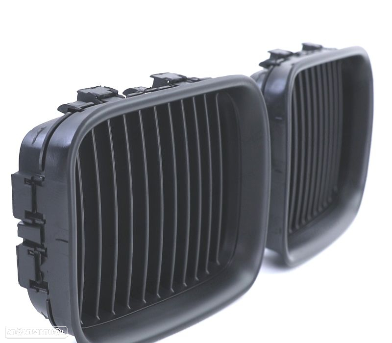 GRELHAS FRONTAIS BMW E36 91-96 LOOK M PRETO MATE - 3