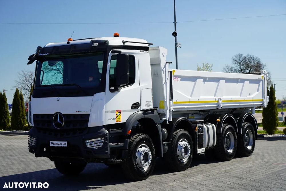 Mercedes-Benz AROCS 3243 / 8x4 / BASCULĂ DUBLU 6,1 M / LOCUL POSTAL HIDRODOXY / BORDMATIC / AUTOMATĂ / ANVELOPE 100% / EURO 6 / - 11
