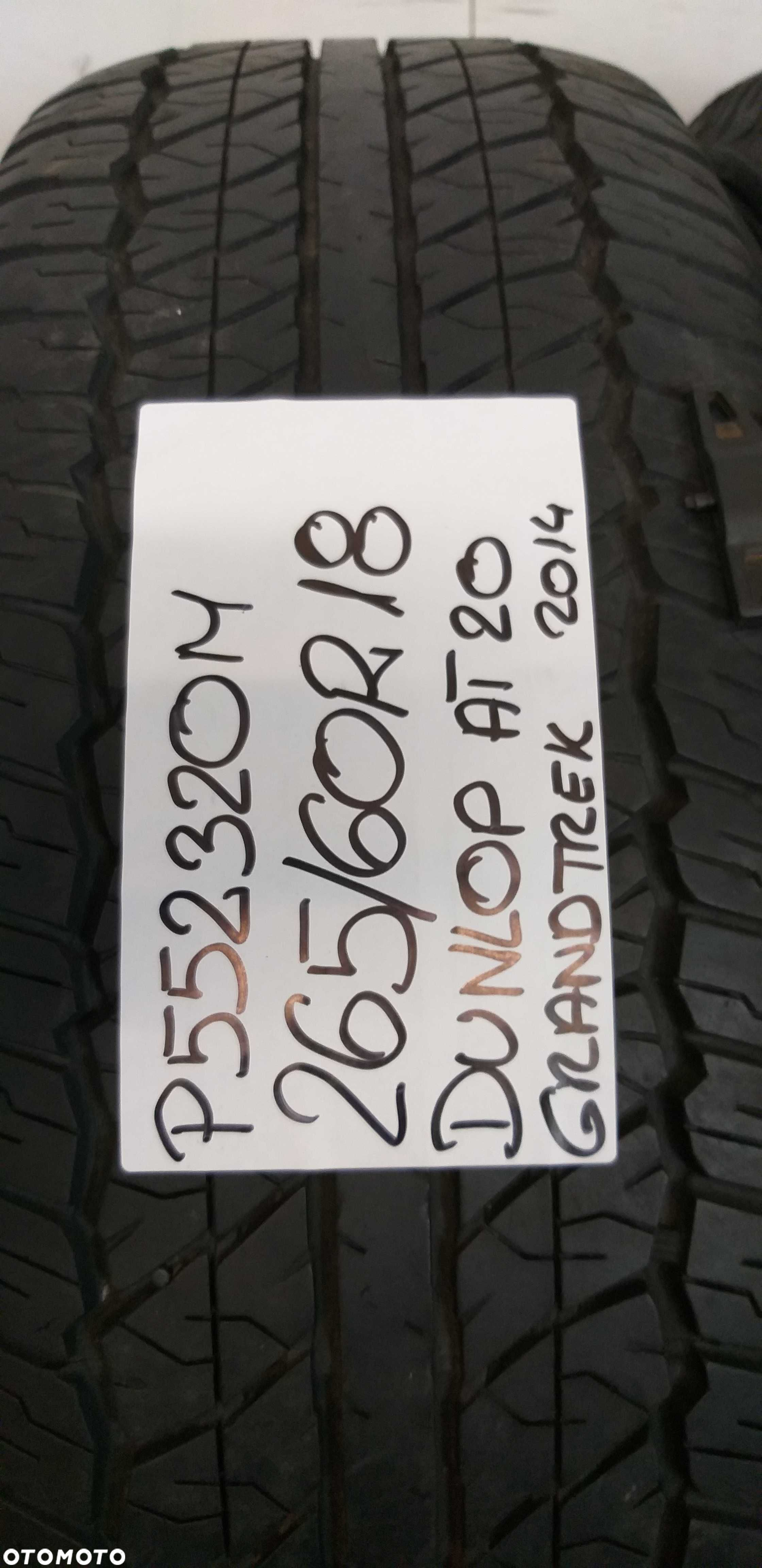 P552320M Para 265/60R18 Dunlop AT20 GrandTrek 2014rok - 2