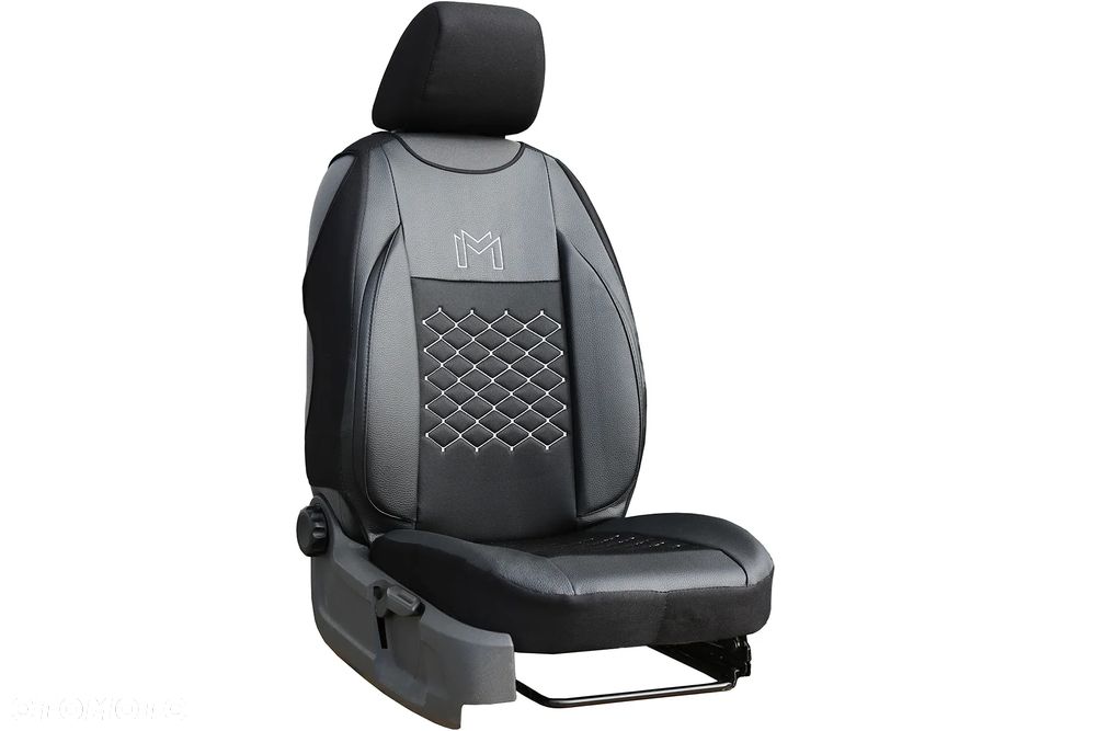 MATA POKROWIEC NA FOTEL ERGONOMICZNA PROFILOWANA EKOSKÓRA UNIWERSALNA MOTIV - 2