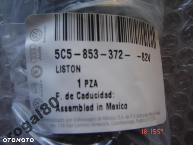 VW NEW BEETLE LISTWA PROGOWA NOWA ORYG 5C5853372 - 2