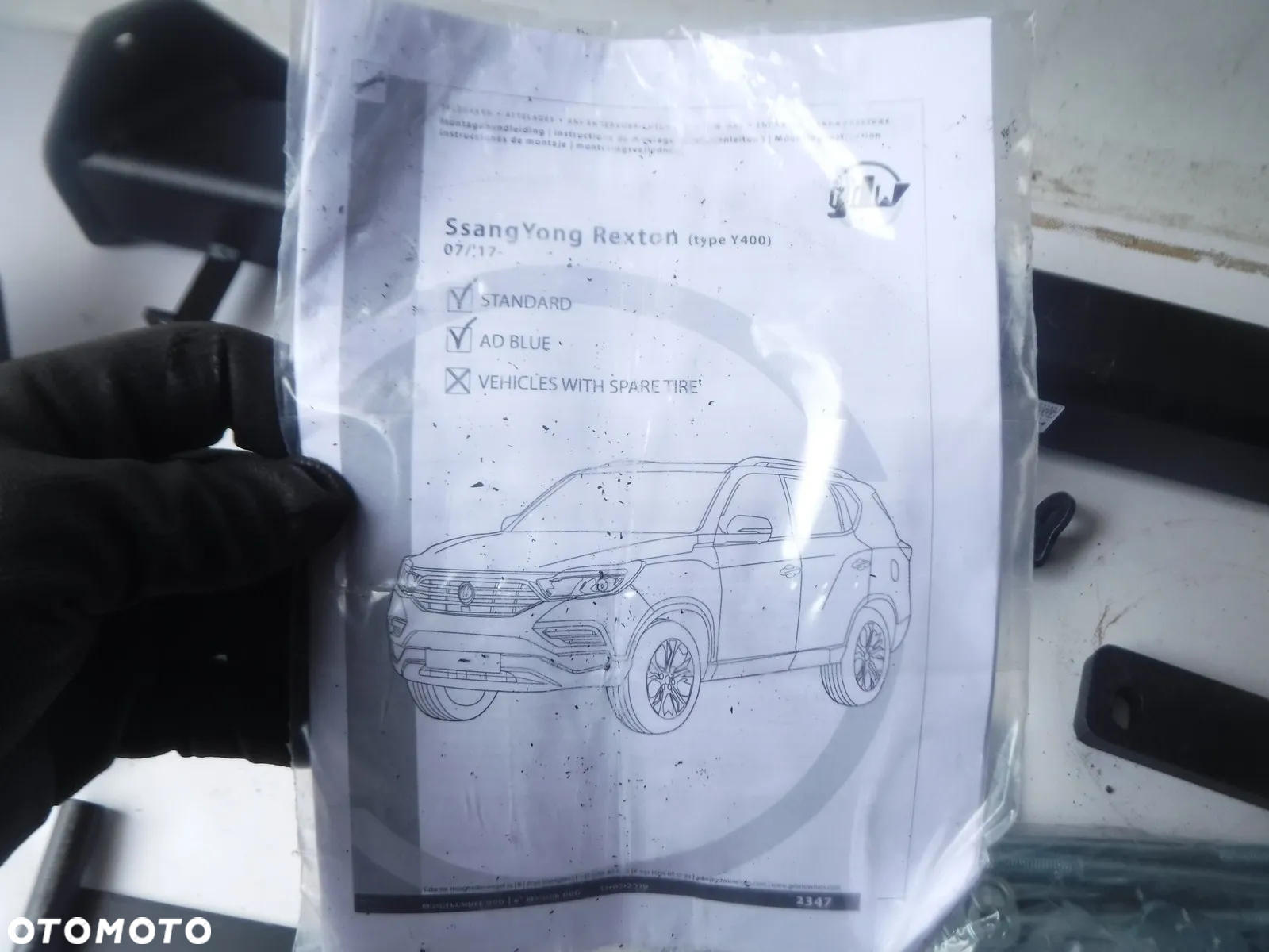 ssang yong ssangyong y400 17r- hak holowniczy nowy oryginał gdw - 2